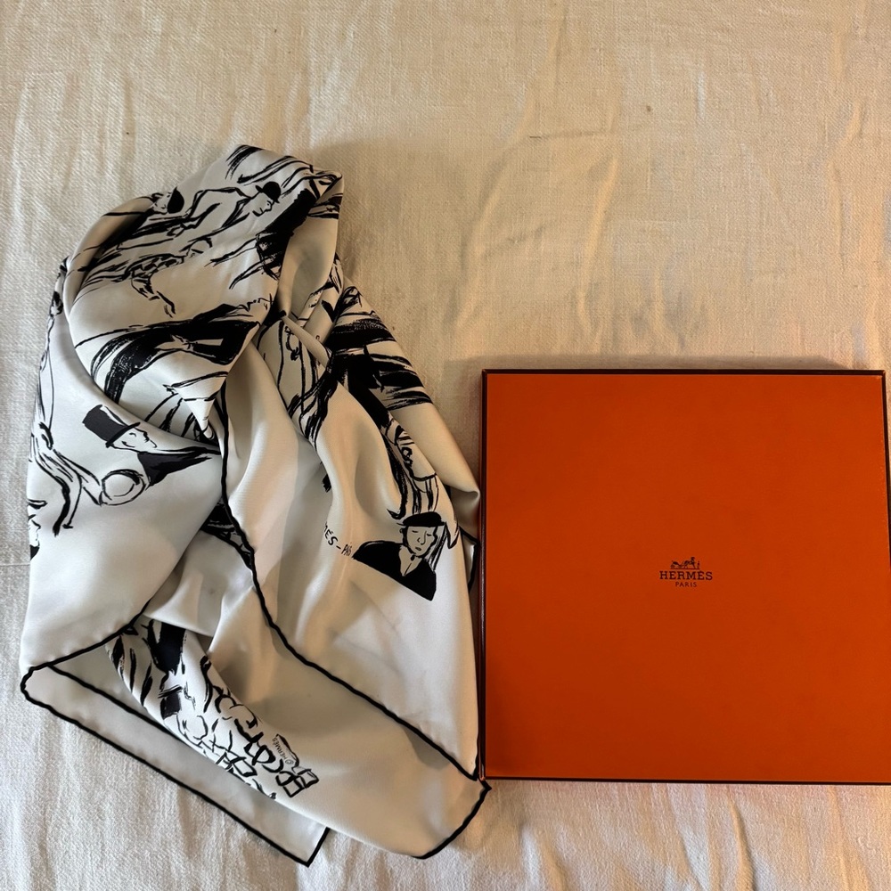 Hermes Paris silk scarf